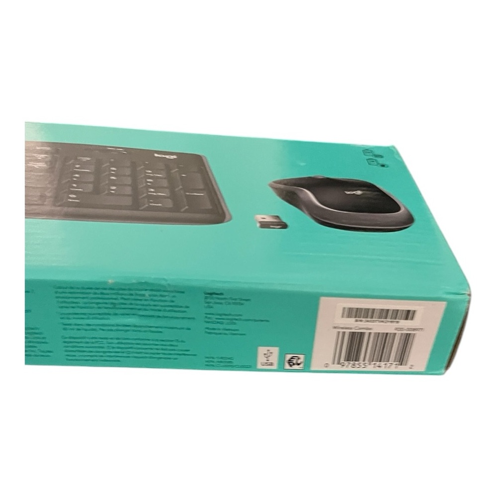 Logitech Wireless Keyboard & Mouse Combo – Full Size, USB Receiver, Brand New - Picture 3 of 9